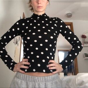H&M polka dot turtleneck